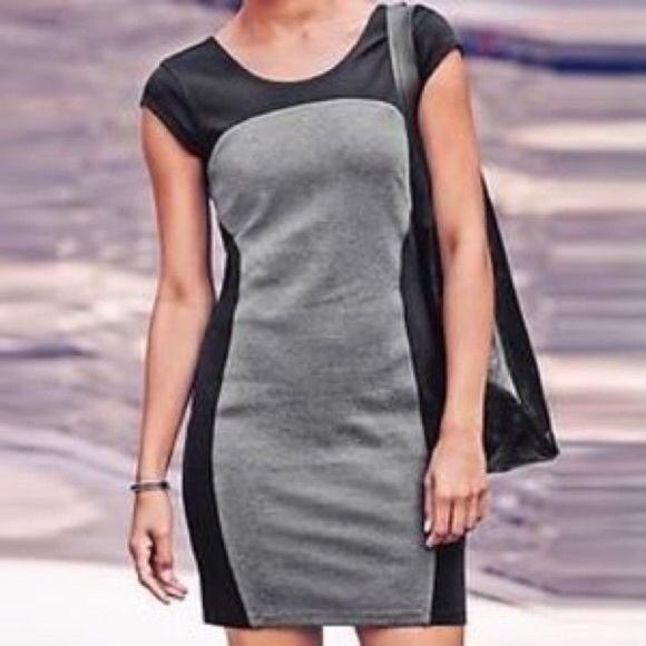 Athleta Dresses & Skirts - Athleta Black and Grey Bodycon Dress Size M